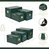 Cheung's Sable Set of 3 Trunks with Gold Handles - Green - 3 of 4