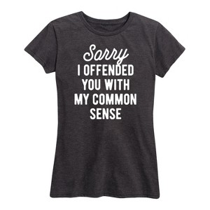 Women's - Instant Message - Sorry I Offended You Short Sleeve Graphic T-Shirt - 1 of 4