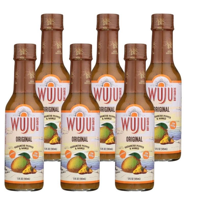 Wuju Original Habanero Pepper & Mango Hot Sauce - Case of 6/5 oz, 1 of 8