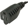 Sanoxy 1ft 18 AWG Monitor Power Adapter Cord (NEMA 5-15R to IEC320 C14) - 3 of 4