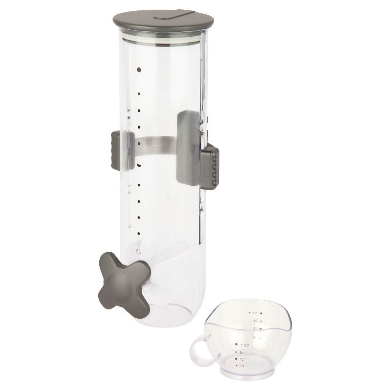 Zevro SmartSpace Edition Wall Mount Dry Food Dispenser Single 13Oz. Canister, 1 of 5