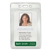 Advantus Security ID Badge Holders, Vertical, Pre-Punched for Chain/Clip, Clear, 2.63" x 4.38" Holder, 2.38" x 3.75" Insert, 50/Box - 2 of 3