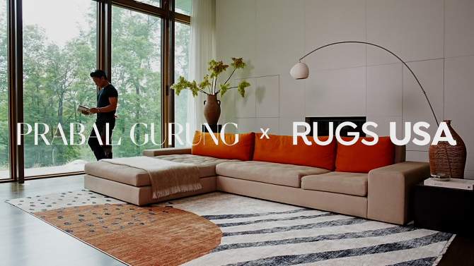 Prabal Gurung x RugsUSA - Bushwick Abstract Geometric Wool Area Rug, 2 of 9, play video