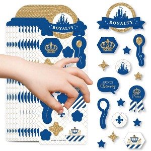Big Dot of Happiness Royal Prince Charming - Birthday Party Favor Kids Stickers - 16 Sheets - 256 Stickers - 1 of 4