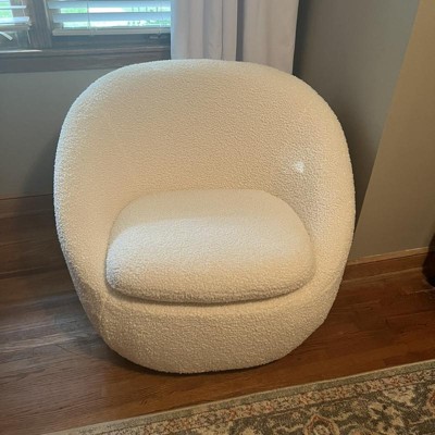 White sherpa chair target hot sale