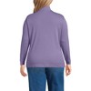 Lands' End Women's Relaxed Cotton Long Sleeve Mock Turtleneck - 2 of 3