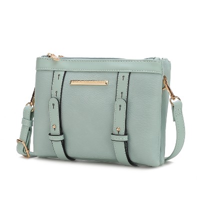MKF Collection Elsie Multi Compartment Crossbody Bag by Mia K - Seafoam