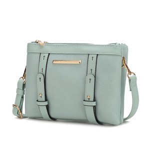 MKF Collection Elsie Multi Compartment Crossbody Bag by Mia K - Seafoam - 1 of 4