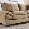 CAVINAS Loveseat Sofa with 2 Supportive Pillows, 23 Inch Corduroy Sofa, Comfy Upholstered Seat Sofa Couch for Bedroom, Living Room, Apartment - 2 of 4