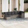 vidaXL Garden Sofa Set Grey PE rattan Large Modular Garden Sofa Set - 2 of 4