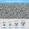 Unique Bargains No Hole ABS Round Faux Pearl for Vase Fillers DIY Home Decoration 5000 Pcs - 2 of 4