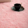 Soft Fluffy Area Rug Modern Shaggy Rugs for Bedroom Kids Room Nursery Floor Carpets, 2'x 3',Pink - 4 of 4