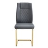PAGED Modern Dining Chairs with Faux Leather Padded Seat Dining Room Chairs with Metal Legs for Living Room, Kitchen - 2 of 4