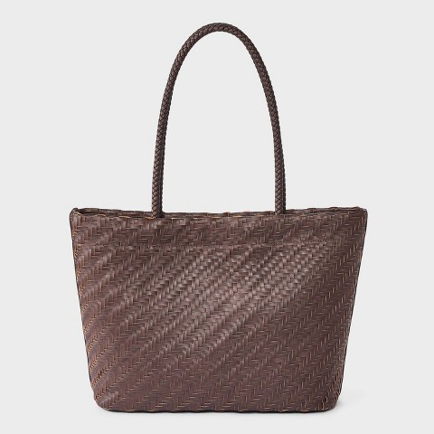 A New Day Woven Tote Bag - A New Day™ Elusive Brown
