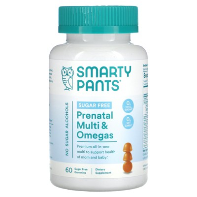 SmartyPants Prenatal Multi & Omegas, Sugar Free, Lemon, 60 Gummies