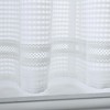 Habitat Gingham Lace Sheer Rod Pocket 3 Piece Curtain Tiers and Valance Set 52" x 24" White - 4 of 4