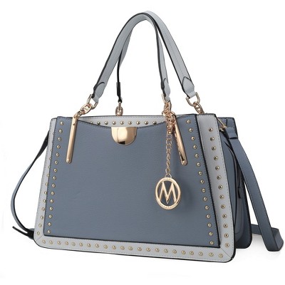 MKF Collection Aubrey Color Block Women's Satchel Bag by Mia K