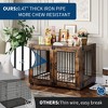 Dog Crate Furniture, Wooden Pet Crate with Dual Doors - 4 of 4