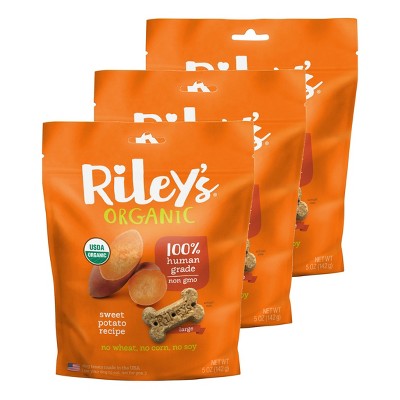 Riley's Organics Sweet Potato Large Bone Dog Treats