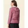 Allegra K Women's Hooded Packable Thickened Short Down Puffer Jacket - 4 of 4