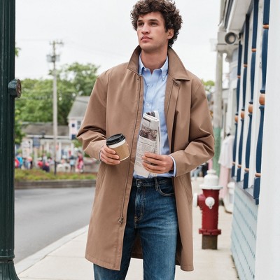 Lands' End Men's Squall Mac Raincoat - Large - Vintage Taupe — фото 4