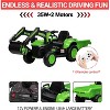 12V 3 in 1 Ride on Excavator & Tractor with Detachable Trailer,Ride on Car Toy with Remote Control - 3 of 4