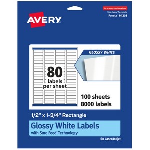 Avery Rectangle Labels with Sure Feed, .5" x 1.75" - 1 of 4