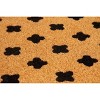 Entryways 30"x18" Positivity All-Natural Coconut Fibers Door Mat Black and Natural - 2 of 3