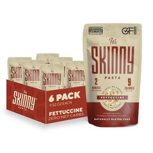 It’s Skinny Fettuccine Pasta – Low Carb Pasta, Gluten Free, Keto & Vegan-Friendly, Shirataki Konjac, Sugar-Free, High in Fiber  (6-Pack) - 1 of 4
