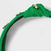 St. Patrick's Day Clover and Horseshoe Top Knot Headband - Green - 3 of 3