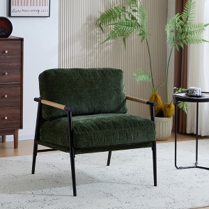 Modern Accent Chair, Upholstered Armchair Leisure Chair for Cozy Living Room, Bedroom, or Office Seating -Frevyn - 1 of 4