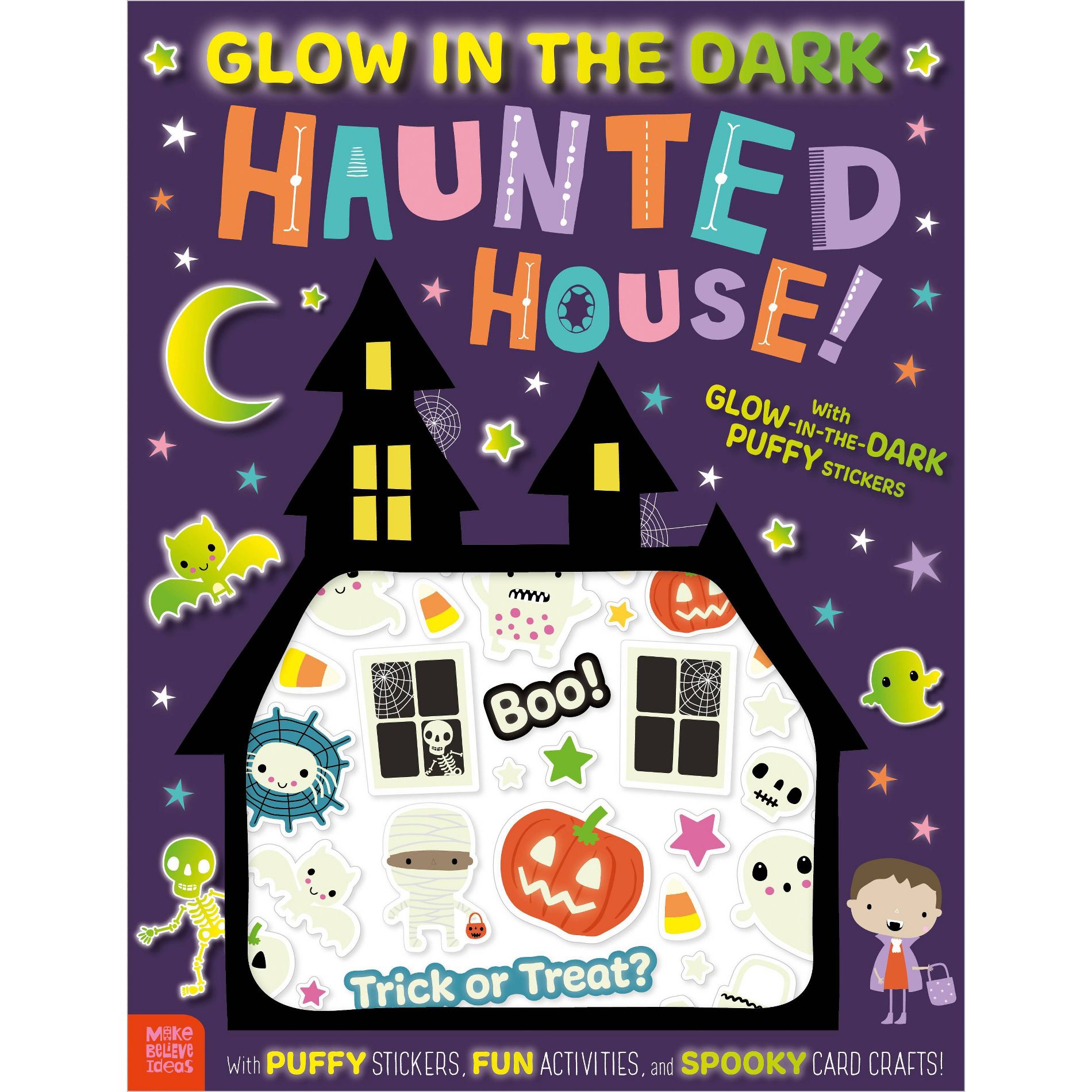 Glow in the Dark Haunted House - by Amy Boxshall (Paperback): Halloween