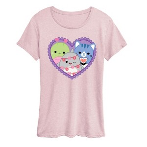 Women's - Squishmallows - Squish Heart Short Sleeve Graphic T-Shirt - 1 of 3