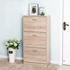 KTMBDW Shoe Cabinet with Drawers, Hidden Wood Shoe Cabinet,Freestanding Shoe Storage Cabinet for Entryway Hallway - 4 of 4