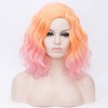 Unique Bargains Women's Curly Medium Long Hair  Wigs 16" with Wig Cap - 2 of 4