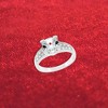 Slickblue Classic Clear Engagement Ring with Round Cubic Zirconia Center Stone - 2 of 3