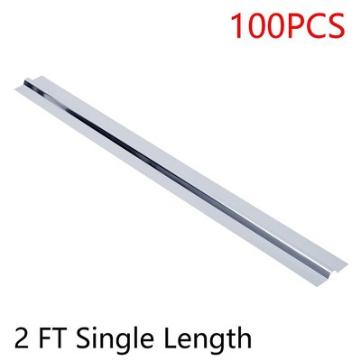 100PCS 2 FT Aluminum Radiant Floor Heat Transfer Plates For 1/2 Inch PEX Tubing