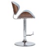 Sapphtopaz 1PC Adjustable Bar Stools with Bentwood Back, Swivel Counter Height Bar Stool with Upholstered, High Chair for Kitchen Island - 2 of 4