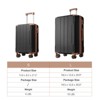 3/2/1pc Luggage Sets, Hardside Spinner Lightweight Suitcase with TSA Lock 20''/24''/28'' 4M -ModernLuxe - 3 of 4