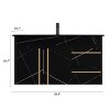 Bathroom Vanities With Ceramic Sink,Bathroom Storage Cabinet With 2 Drawers and 2 Storage Spaces,Floating Bathroom Vanity-Maison Boucle - 4 of 4