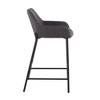 Contemporary Fixed-Height Counter Stool (Set of 2) with Padded Seat and Backrest - 3 of 4