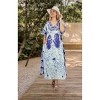 HAPPY BAY Women's Summer Batik Caftan Long Loungewear Dashiki House Dress with Pockets Sleepwear for Women Nightgown plus size - 4 of 4