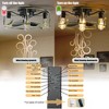 Flush Mount Ceiling Fans with Lights and Remote Control green Caged Low Profile Ceiling Fan - 2 of 4