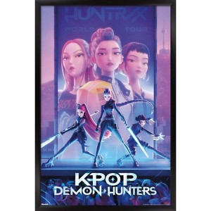 Trends International Netflix KPop Demon Hunters (2025) - One Sheet Framed Wall Poster Prints - 1 of 4