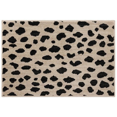 Leopard Print Grey 10 ft. x 13 ft. Indoor Area Rug