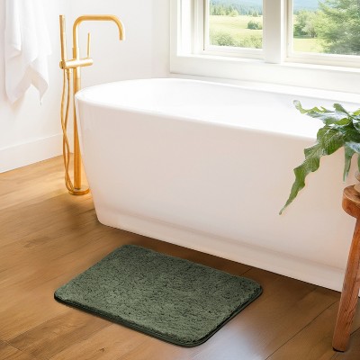 Plush Absorbent Bath Mat Rug with Anti-Skid Rubber Backing - Becky Cameron