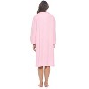 Casual Nights Women's Button Front Jacquard Terry Fleece Lounger Robe with Pockets - 4 of 4