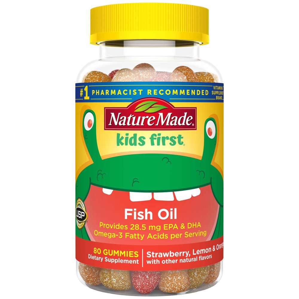UPC 031604024369 product image for Nature Made Kids First Fish Oil - Omega EPA and DHA Gummies - Strawberry, Lemon  | upcitemdb.com