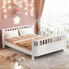 PAGED Full Size Platform Bed, Wood Kids Bed with Headboard, Footboard and Side for Girls and Boys - 3 of 4