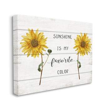Stupell Industries Sunshine is My Favorite Color with Sunflower Accents